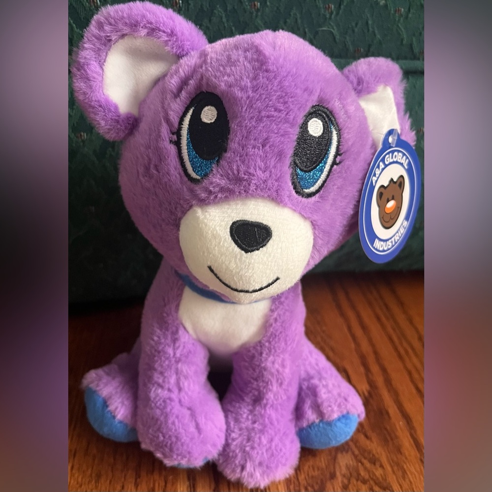 Purple Bear Plush Toy by A&A global industries